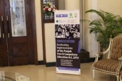 Consultation Accelerating Implementation of the Punjab Free and Compulsory Education Act, 2014