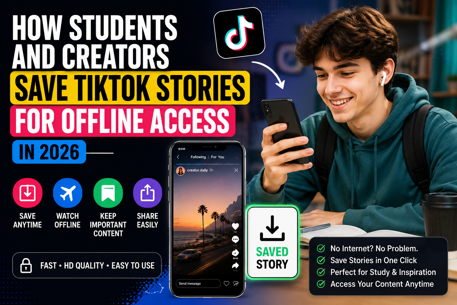 How Students and Creators Save TikTok Stories for Offline Access in 2026How Students and Creators Save TikTok Stories for Offline Access in 2026